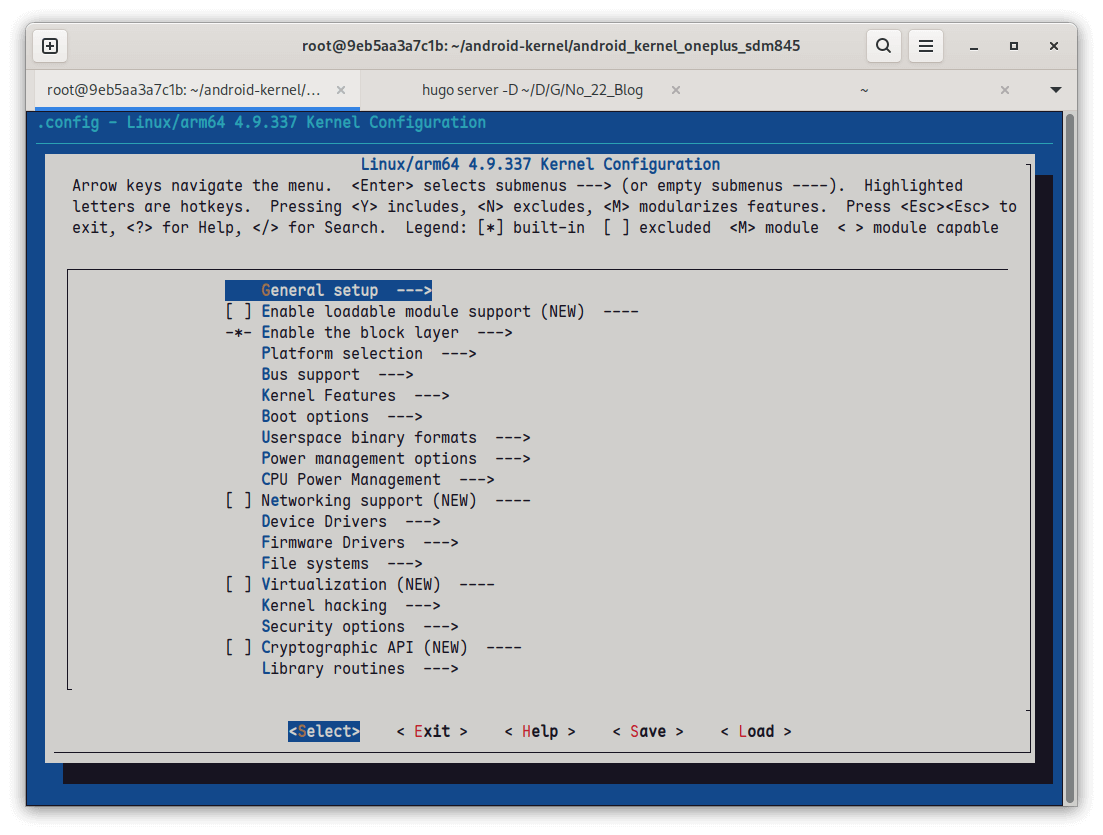 图形化编译选项